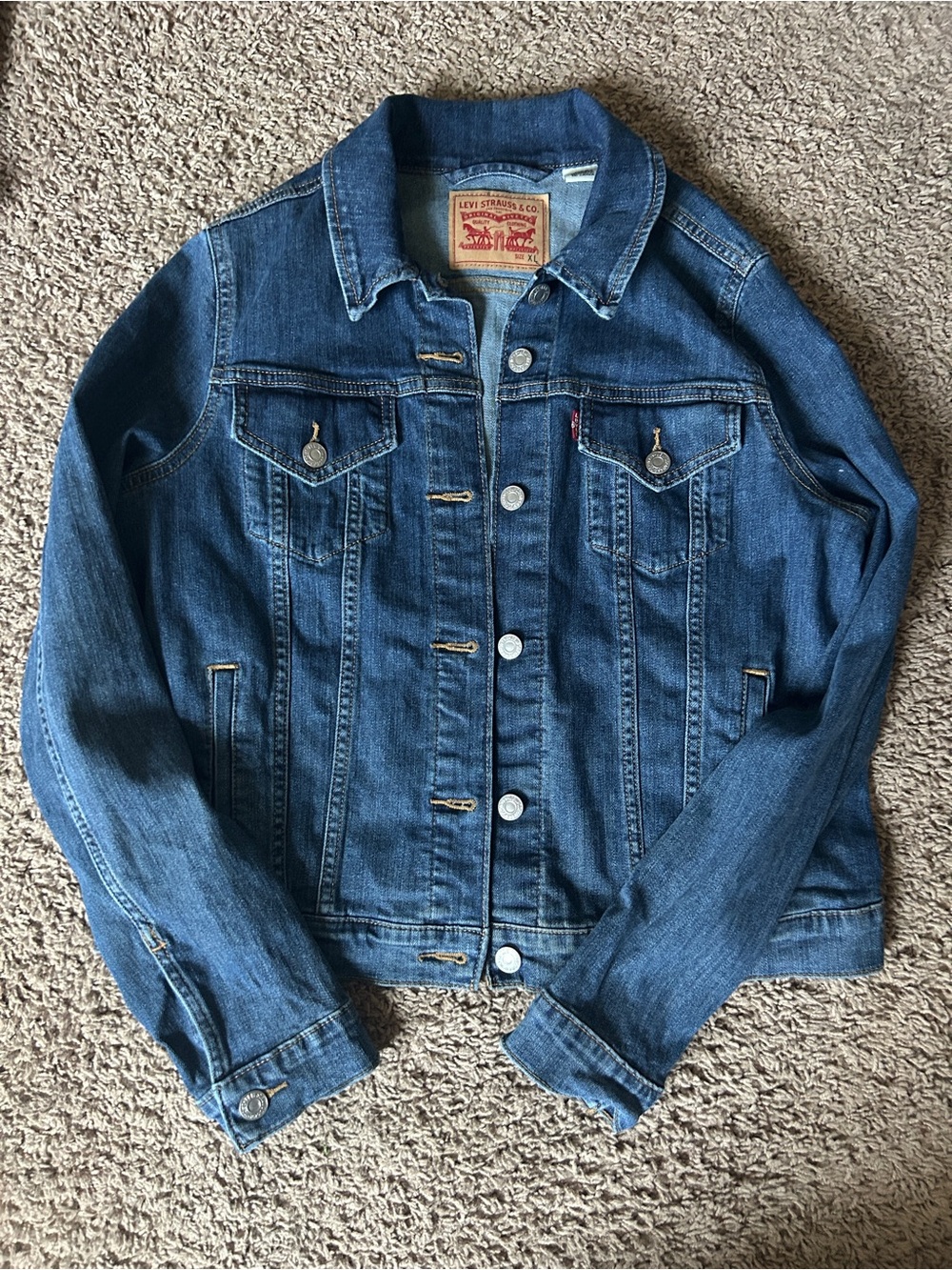 Levi's Blue Denim Trucker Jacket Womens